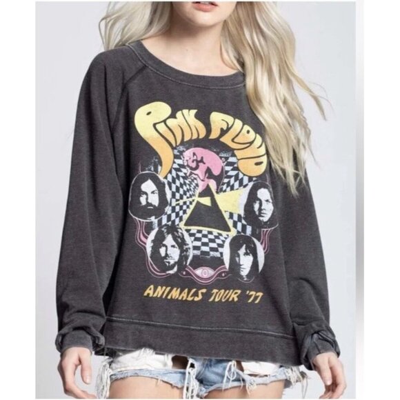 Pink Floyd Animals Tour ‘77 Light Sweatshirt by Recycled Karma brand. Size XS - Picture 9 of 9